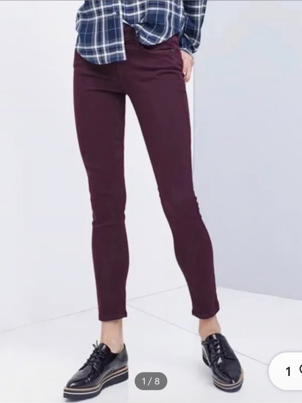 PAIGE Jeans Verdugo Ankle in Deep Plum